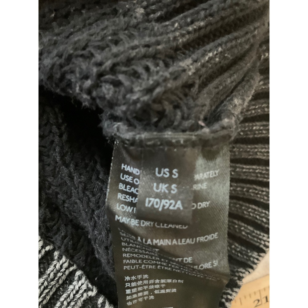 Free People Charcoal Gray Cold Shoulder Cutout‎ Mock Neck Sweater Size S - Picture 5 of 9